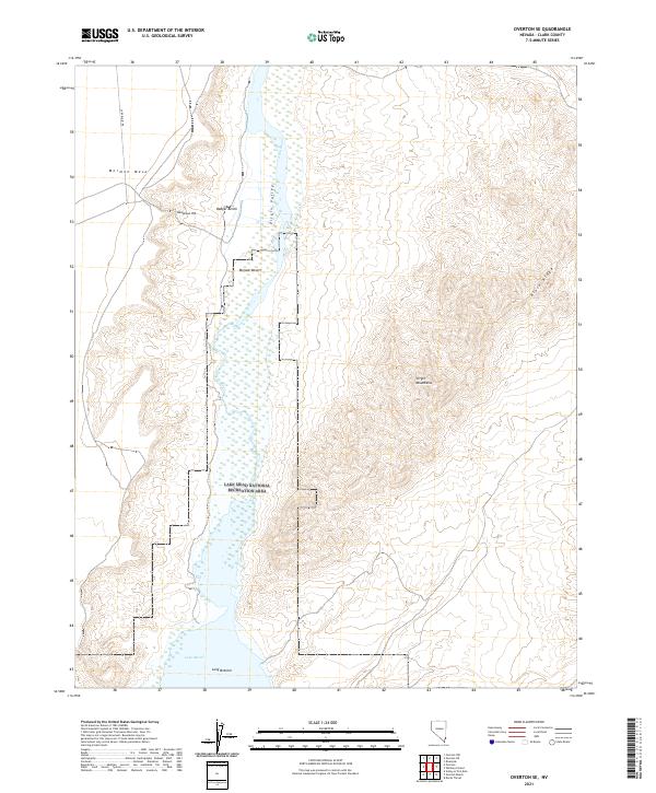 US Topo 7.5-minute map for Overton SE NV