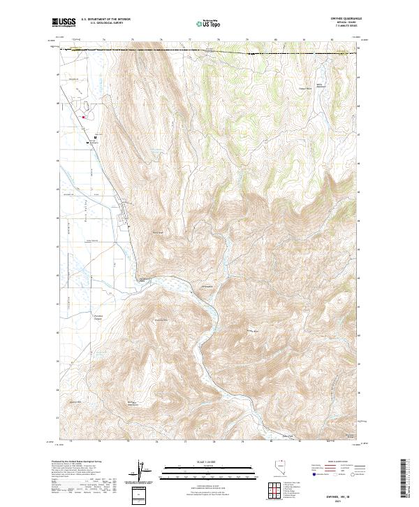 US Topo 7.5-minute map for Owyhee NVID