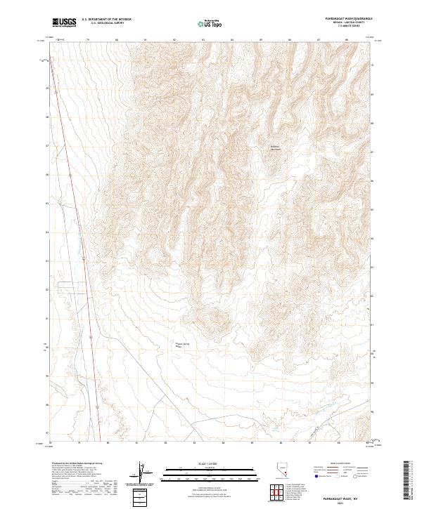 US Topo 7.5-minute map for Pahranagat Wash NV