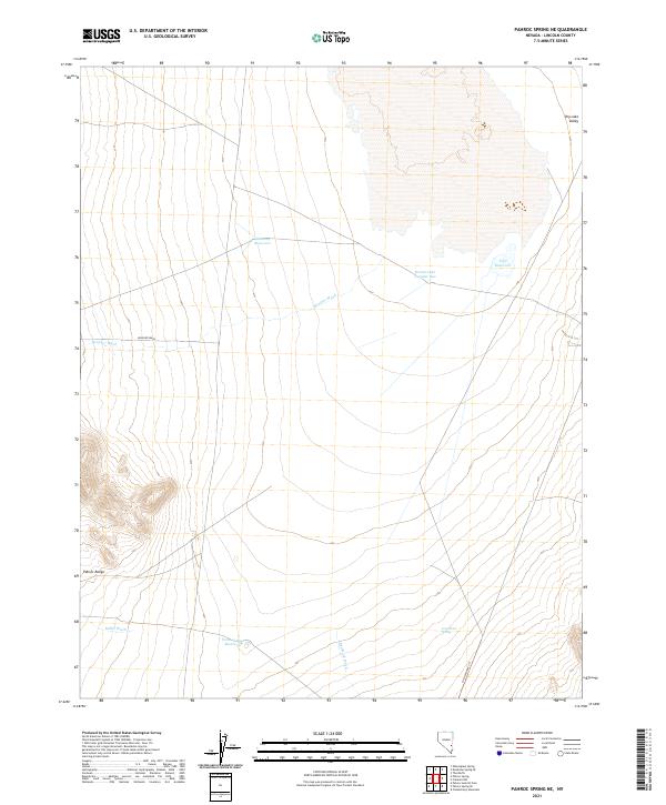 US Topo 7.5-minute map for Pahroc Spring NE NV