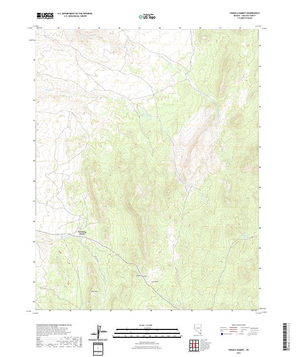 US Topo 7.5-minute map for Panaca Summit NV