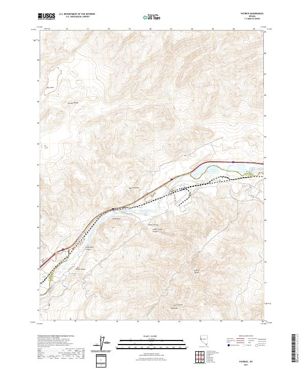 US Topo 7.5-minute map for Patrick NV