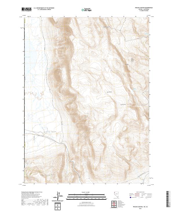 US Topo 7.5-minute map for Pegleg Canyon NVCA