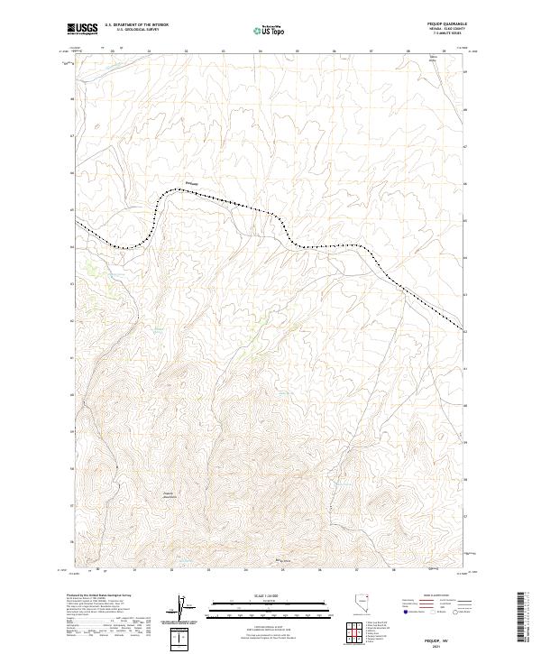 US Topo 7.5-minute map for Pequop NV