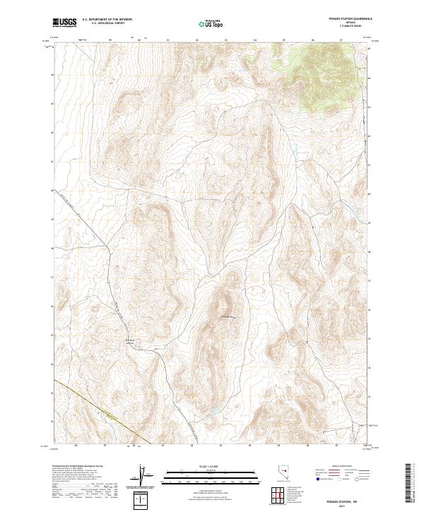 US Topo 7.5-minute map for Pogues Station NV