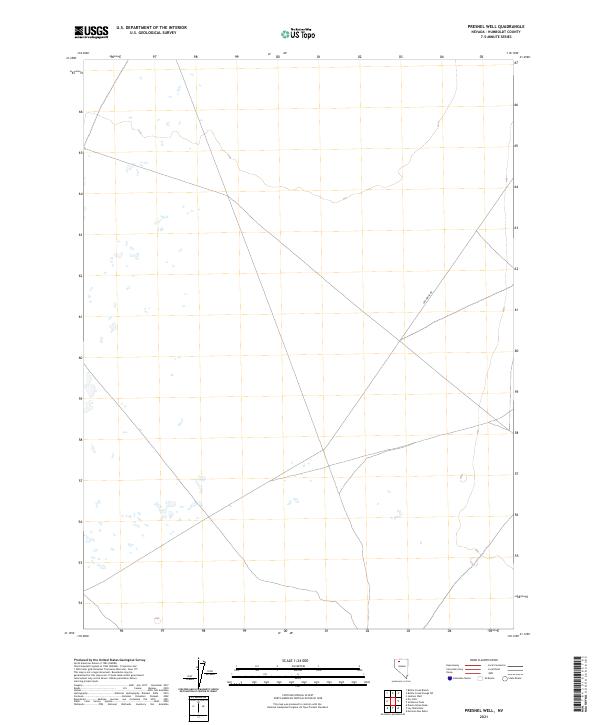 US Topo 7.5-minute map for Presnel Well NV