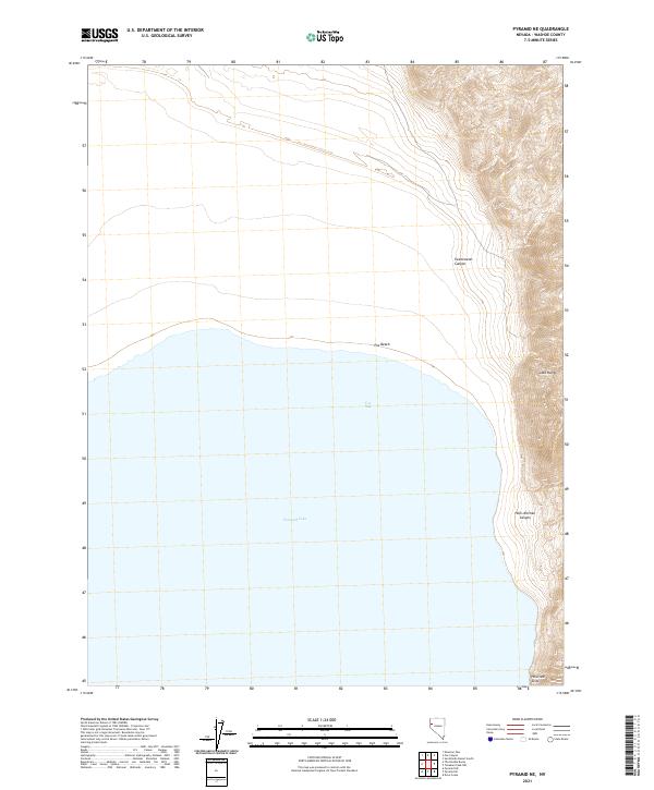 US Topo 7.5-minute map for Pyramid NE NV