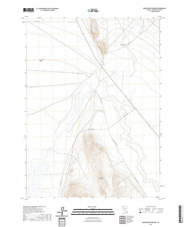 US Topo 7.5-minute map for Quinn River Crossing NV