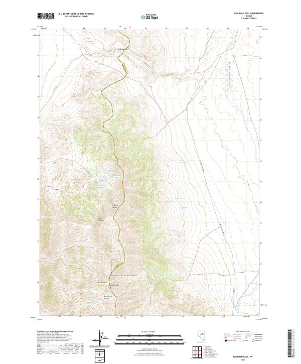 US Topo 7.5-minute map for Railroad Pass NV