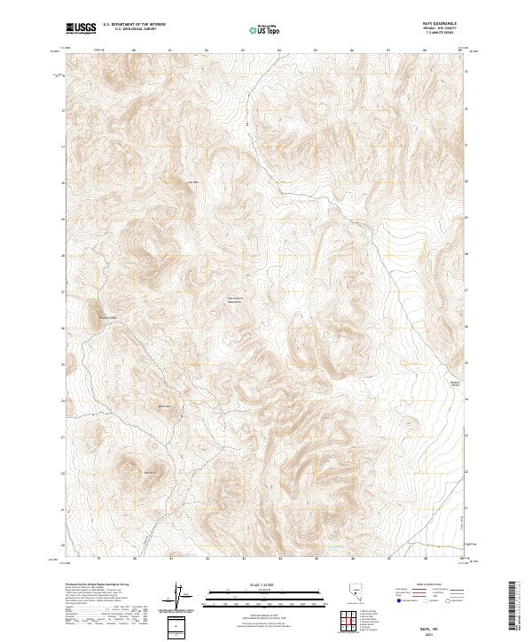 US Topo 7.5-minute map for Rays NV