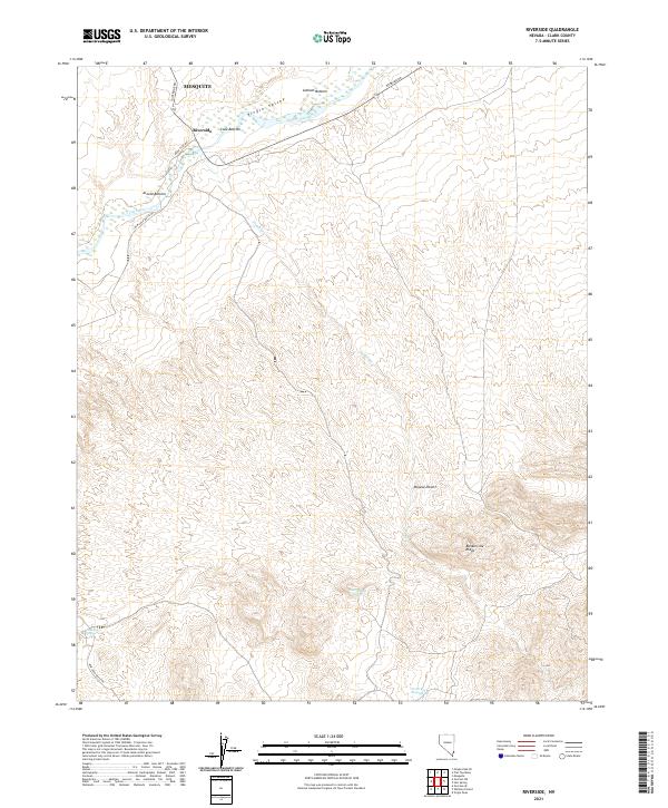 US Topo 7.5-minute map for Riverside NV