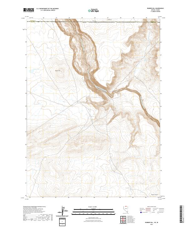 US Topo 7.5-minute map for Rubber Hill NVID