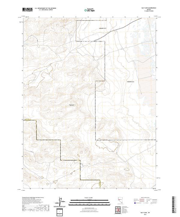 US Topo 7.5-minute map for Salt Cave NV