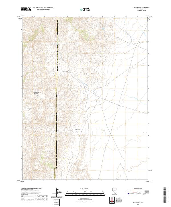 US Topo 7.5-minute map for Shagnasty NV