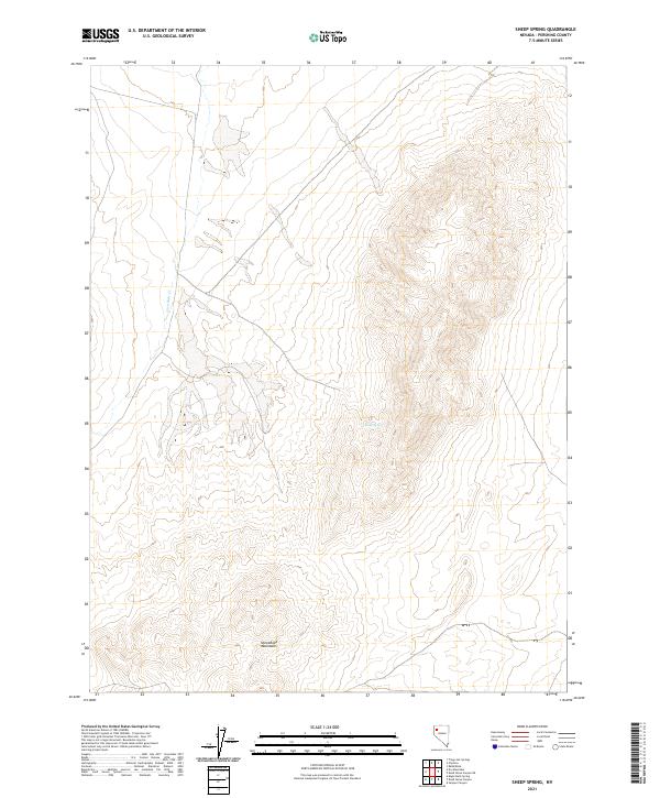 US Topo 7.5-minute map for Sheep Spring NV