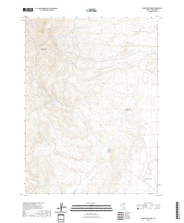 US Topo 7.5-minute map for Singletree Creek NV