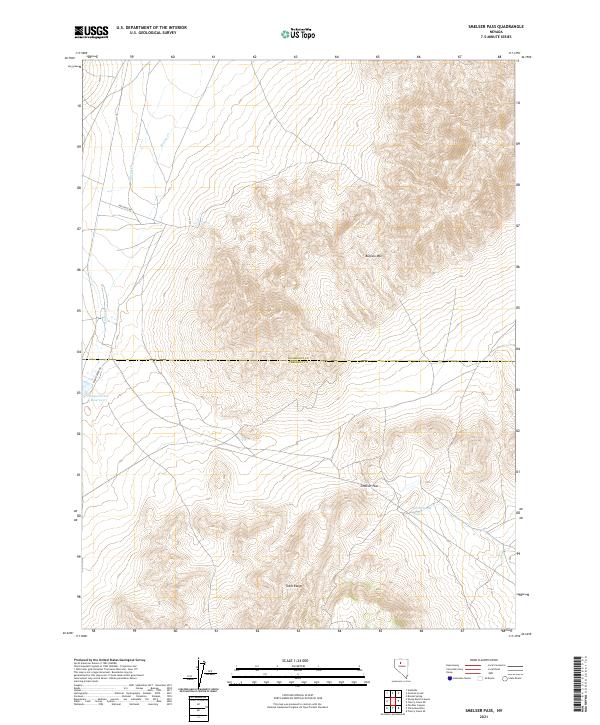 US Topo 7.5-minute map for Smelser Pass NV