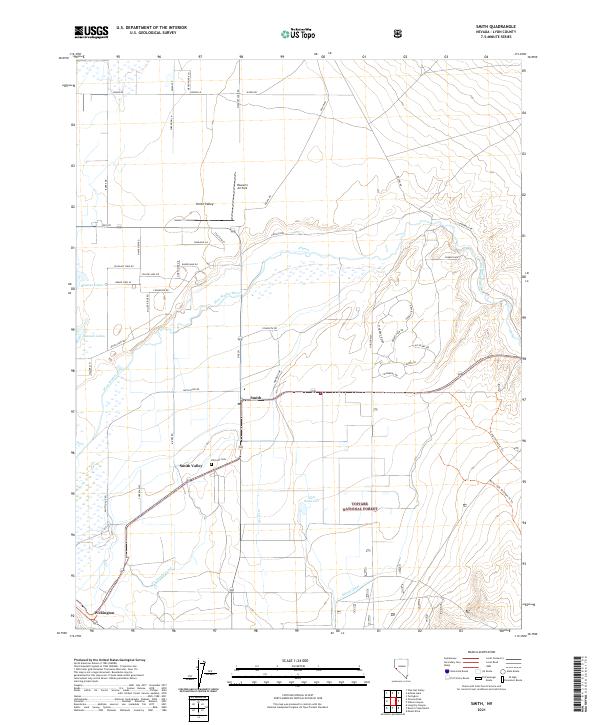 US Topo 7.5-minute map for Smith NV