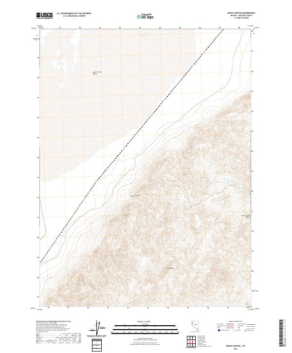 US Topo 7.5-minute map for Smith Canyon NV