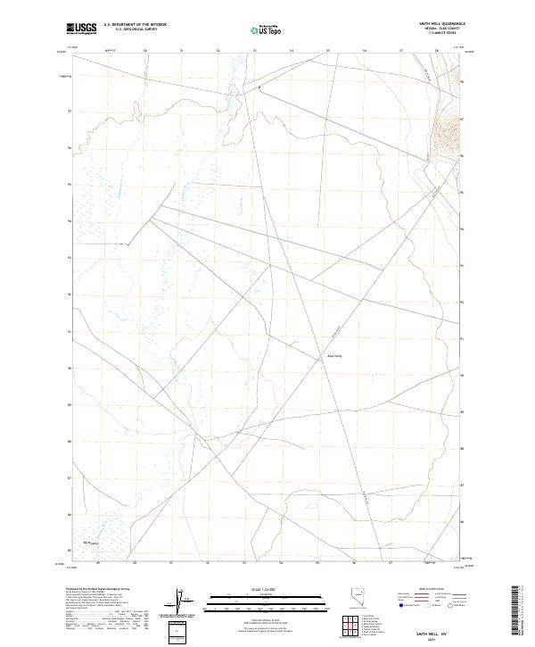 US Topo 7.5-minute map for Smith Well NV