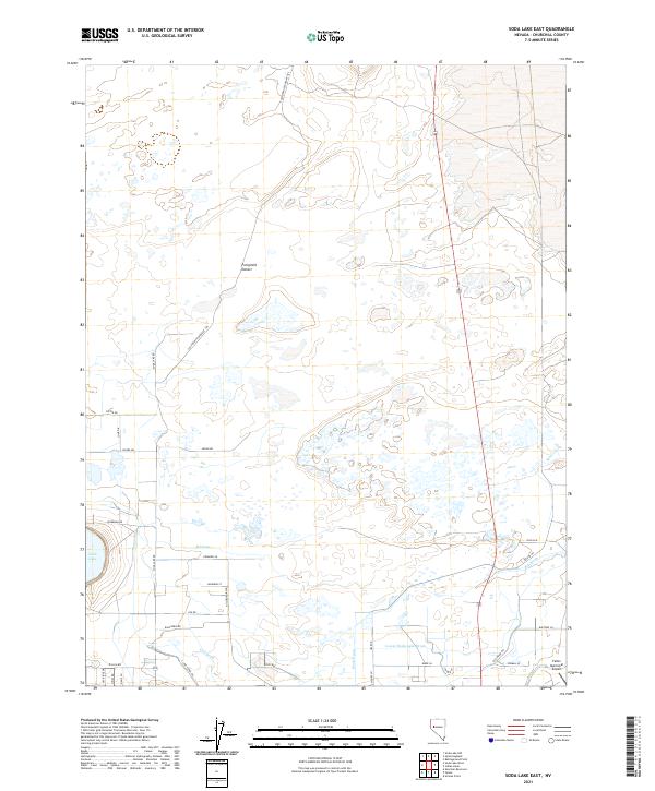 US Topo 7.5-minute map for Soda Lake East NV