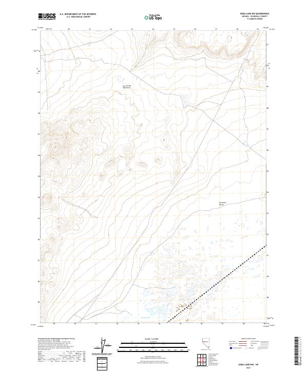 US Topo 7.5-minute map for Soda Lake NW NV