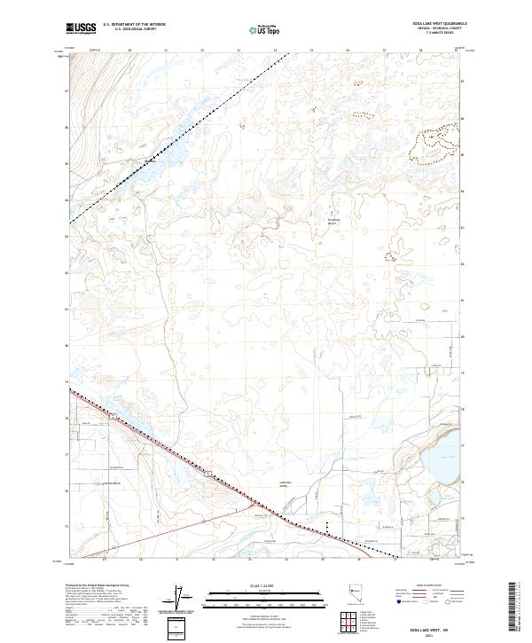 US Topo 7.5-minute map for Soda Lake West NV