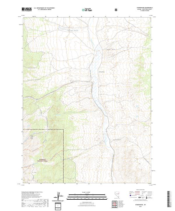 US Topo 7.5-minute map for Stonehouse NV