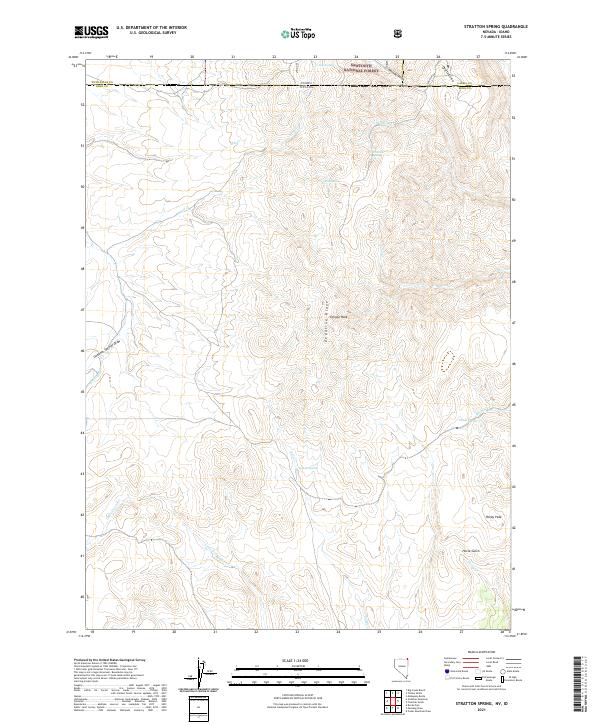 US Topo 7.5-minute map for Stratton Spring NVID