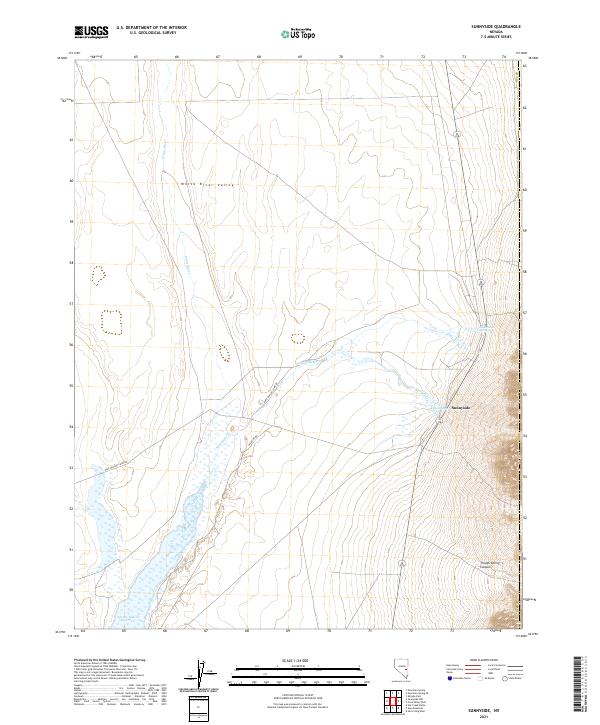 US Topo 7.5-minute map for Sunnyside NV