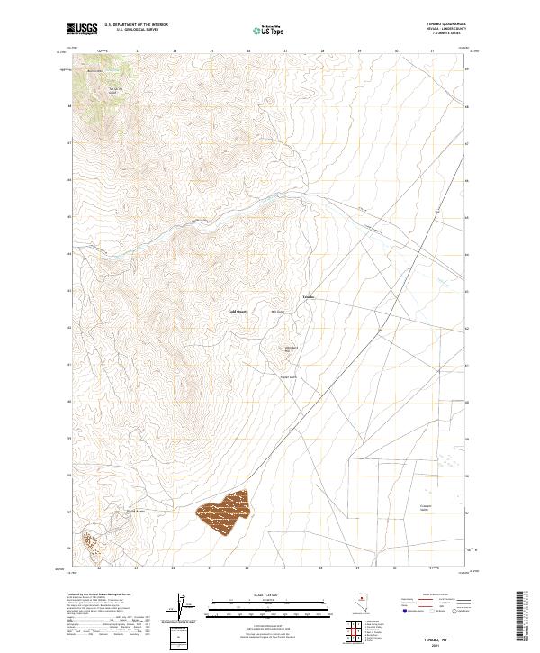 US Topo 7.5-minute map for Tenabo NV