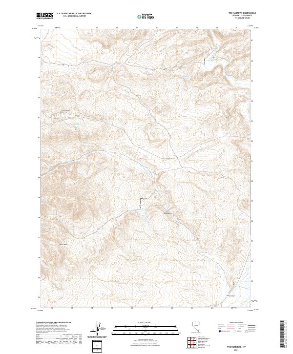 US Topo 7.5-minute map for The Narrows NV