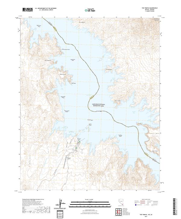 US Topo 7.5-minute map for The Temple NVAZ