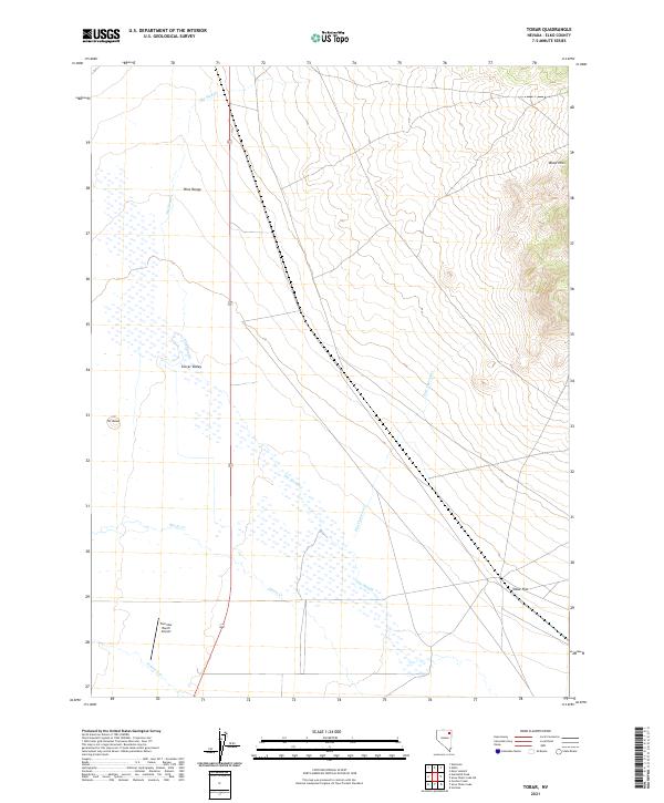 US Topo 7.5-minute map for Tobar NV