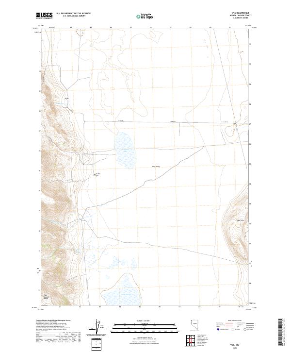 US Topo 7.5-minute map for Vya NV