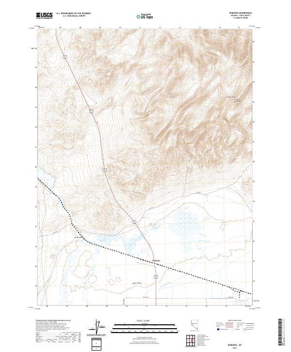 US Topo 7.5-minute map for Wabuska NV