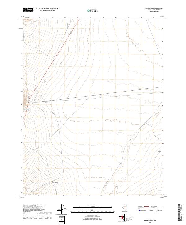 US Topo 7.5-minute map for Warm Springs NV