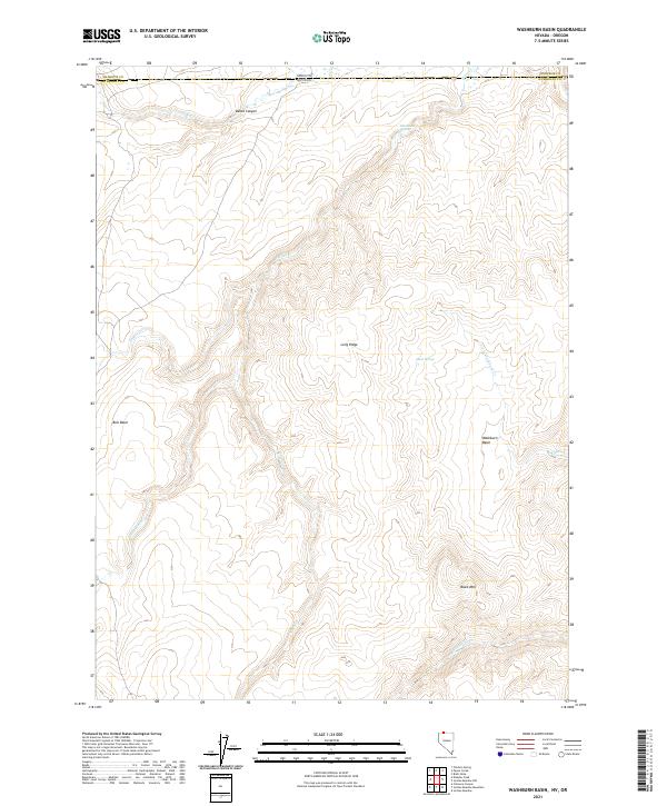 US Topo 7.5-minute map for Washburn Basin NVOR