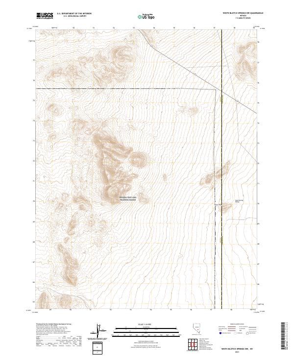 US Topo 7.5-minute map for White Blotch Springs NW NV