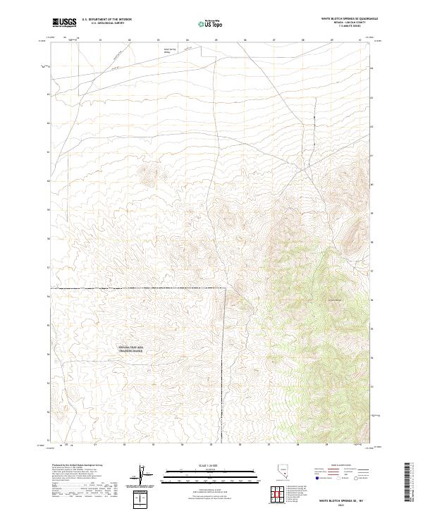 US Topo 7.5-minute map for White Blotch Springs SE NV