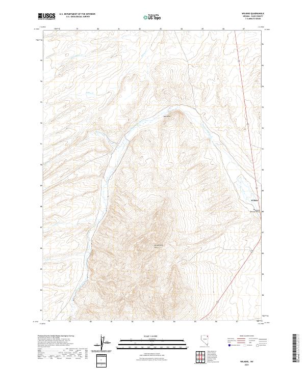 US Topo 7.5-minute map for Wilkins NV