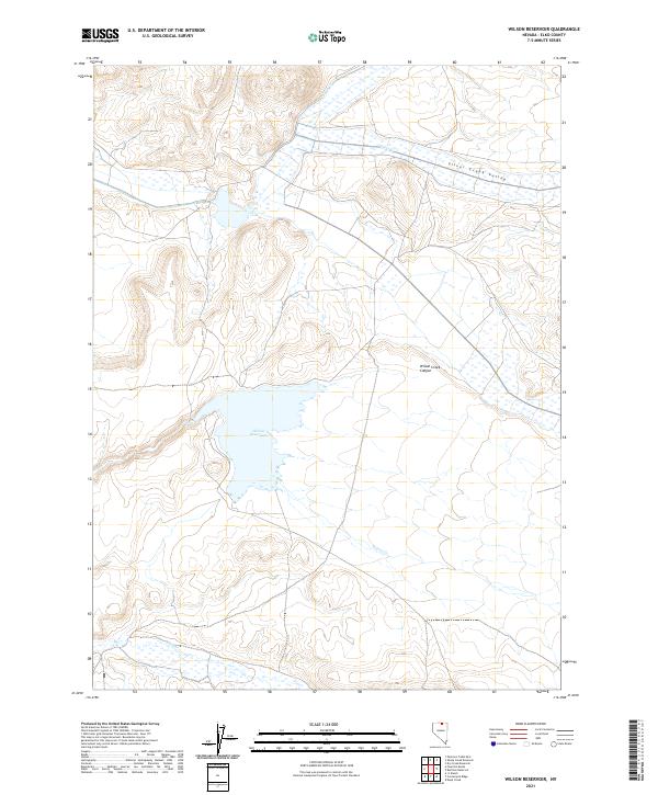 US Topo 7.5-minute map for Wilson Reservoir NV