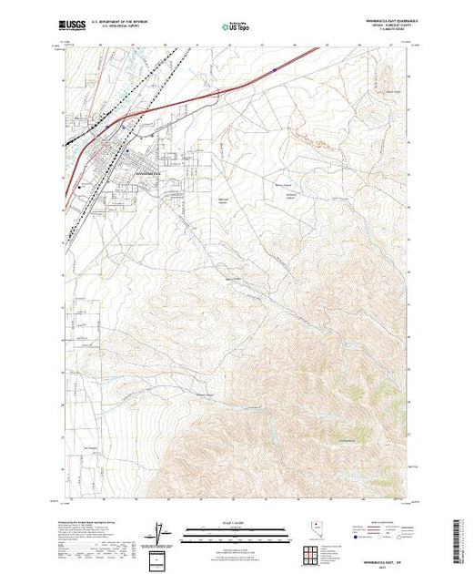 US Topo 7.5-minute map for Winnemucca East NV – American Map Store