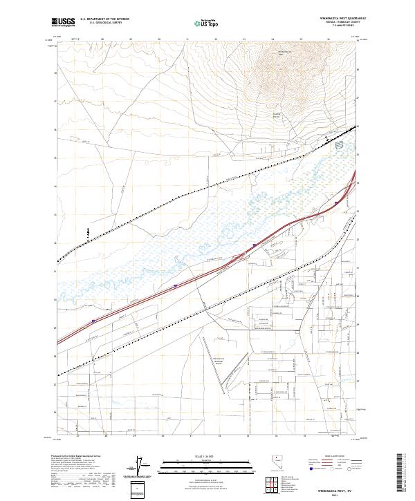 US Topo 7.5-minute map for Winnemucca West NV