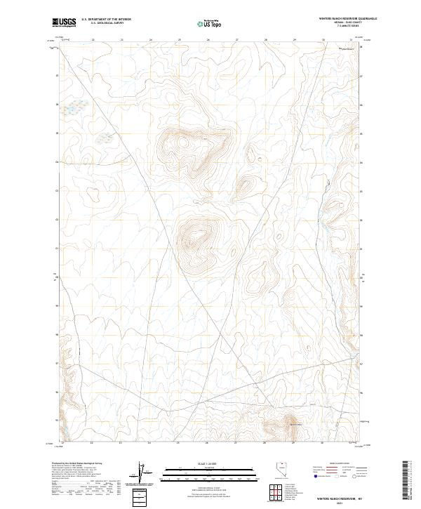 US Topo 7.5-minute map for Winters Ranch Reservoir NV