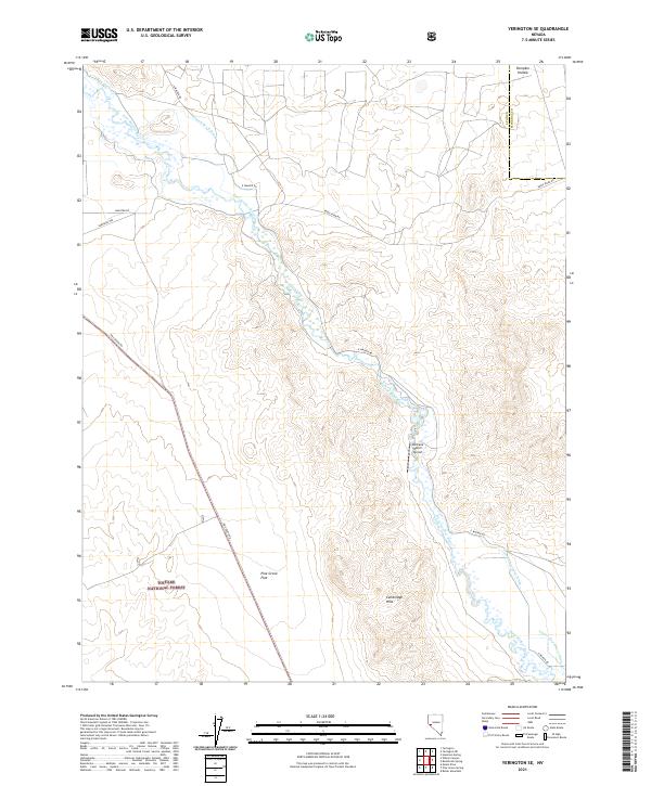 US Topo 7.5-minute map for Yerington SE NV