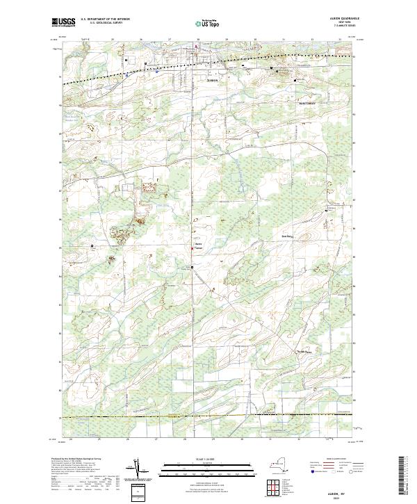 US Topo 7.5-minute map for Albion NY