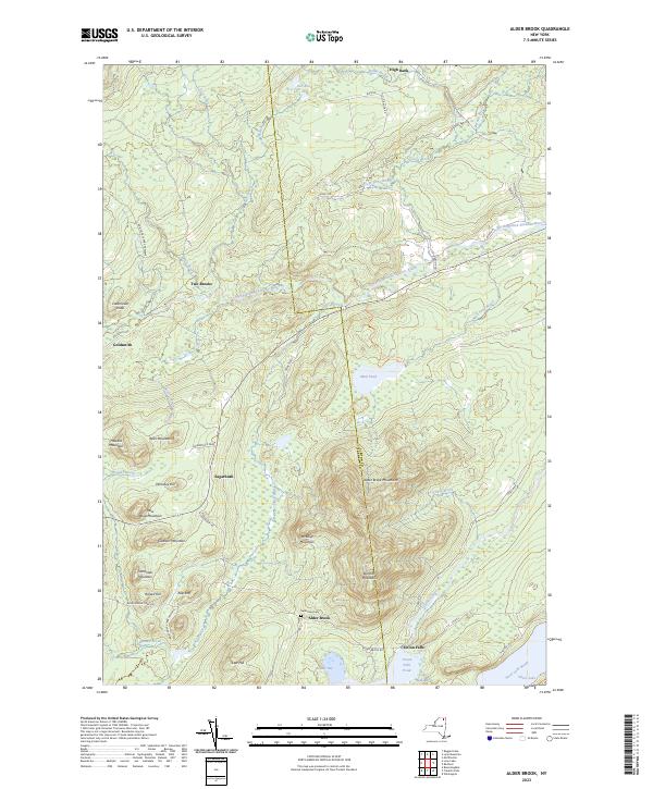 US Topo 7.5-minute map for Alder Brook NY