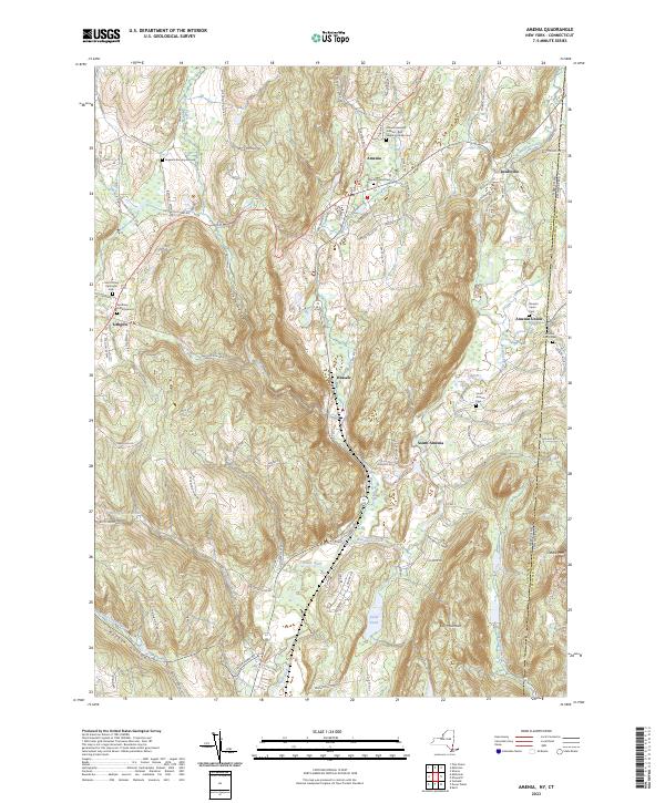 US Topo 7.5-minute map for Amenia NYCT