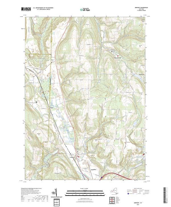 US Topo 7.5-minute map for Arkport NY